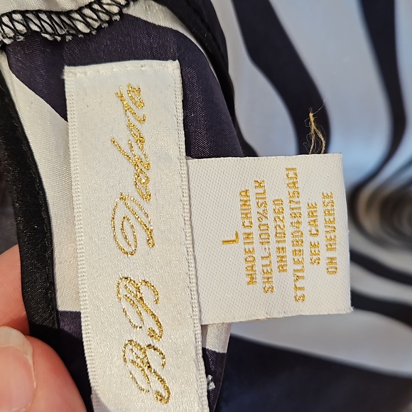 Silk Bullseye Dress Size L BB Dakota - Picture 3 of 11